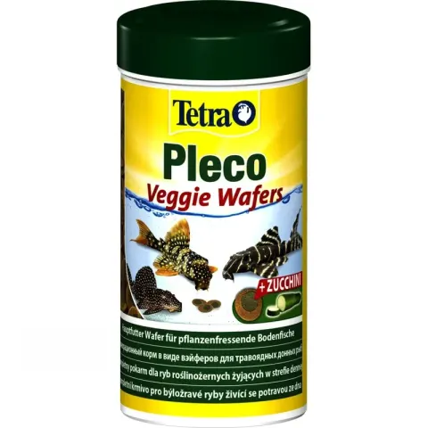 Tetra Pleco Veggie Wafers — таблетки с цукини для донных рыб
