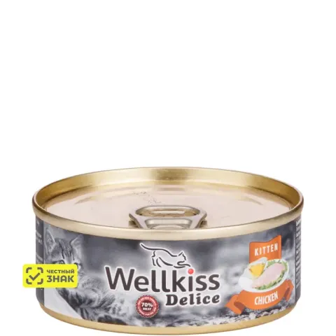 Wellkiss Delice для котят с цыплёнком