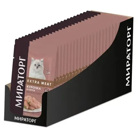 Winner Extra Meat Кусочки с курицей для котят