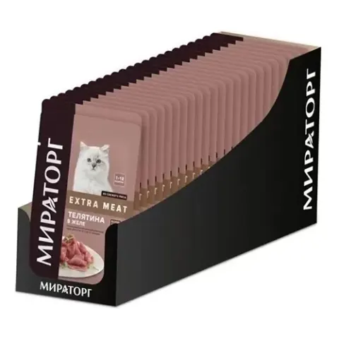 Winner Extra Meat кусочки с телятиной в желе для котят