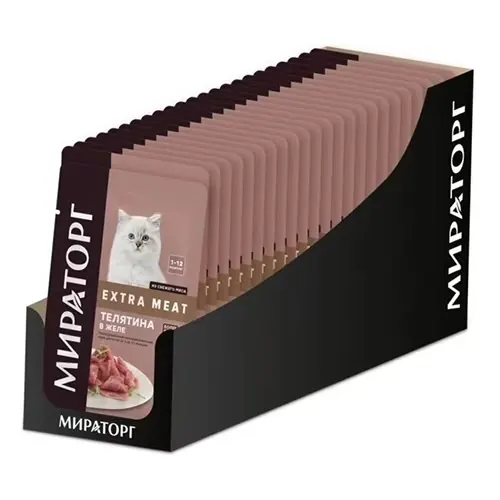 Winner Extra Meat кусочки с телятиной в желе для котят