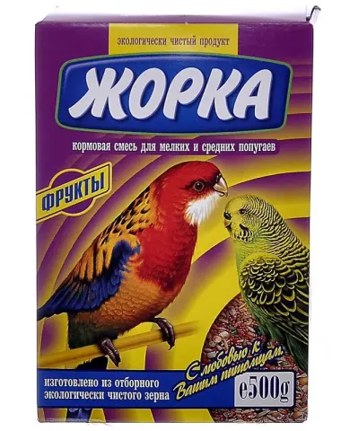 Жорка кормовая смесь для мелких и средних попугаев с фруктами