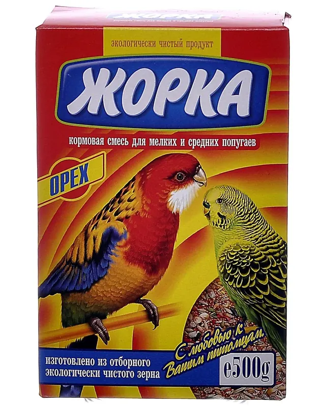 Жорка Кормовая смесь для попугаев с орехами
