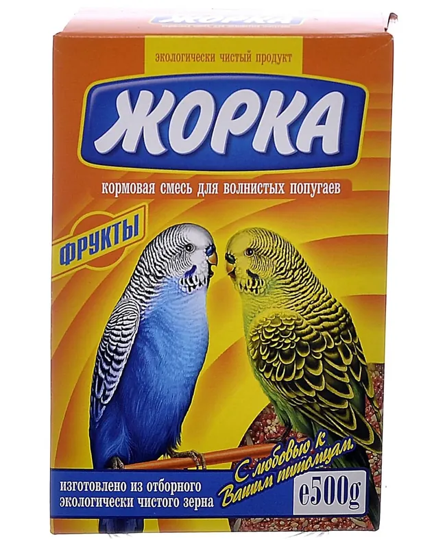 Жорка кормовая смесь для волнистых попугаев с фруктами