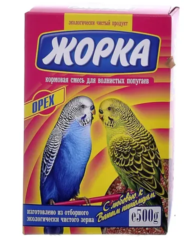 Жорка кормовая смесь для волнистых попугаев с орехами