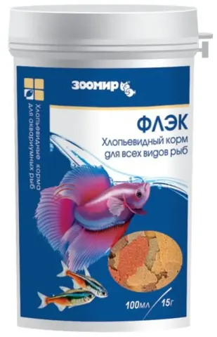 Зоомир Флэк хлопьевидный корм для всех рыб