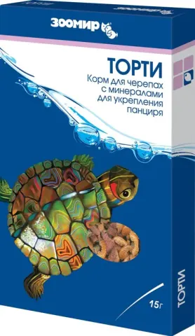 Зоомир корм для черепах с гаммарусом и креветками