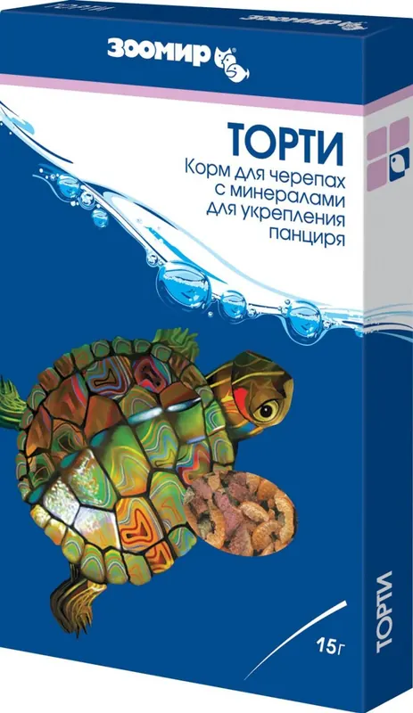 Зоомир корм для черепах с гаммарусом и креветками